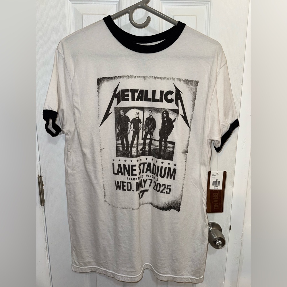 SOLD Virginia Tech Metallica Lane Stadium Ringer T-Shirt